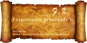 Feigelstock Krisztián névjegykártya